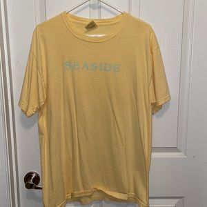 Seaside Size Large Butter Comfort Colors Tee